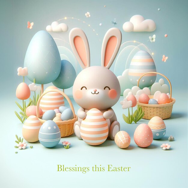 PSD easter graphic