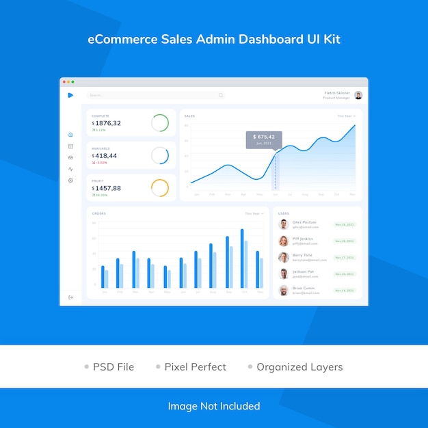 ECommerce Sales Admin Dashboard UI Kit