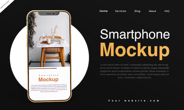 Editable Mobile Phone Mockup