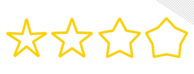 PSD editable star shape consumer feedback