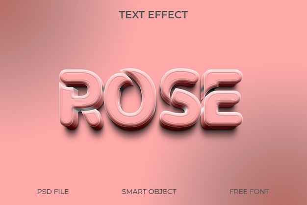 PSD editable text effect 3d style editable text effect