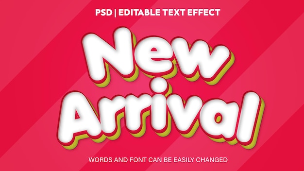 PSD editional text effect new arrival