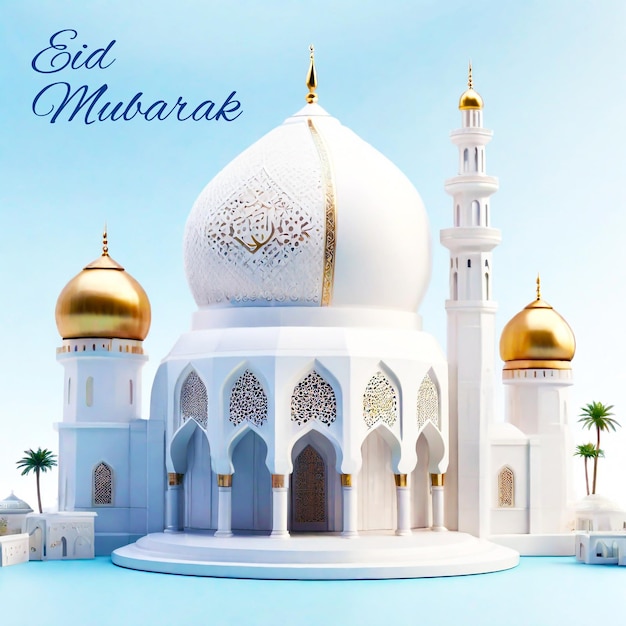 Eid Mubarak Social Media Post template Eid al fitr background