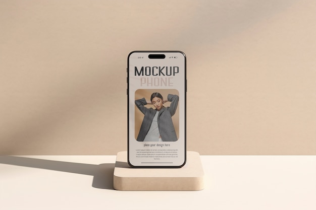 Electronic device screen mockup