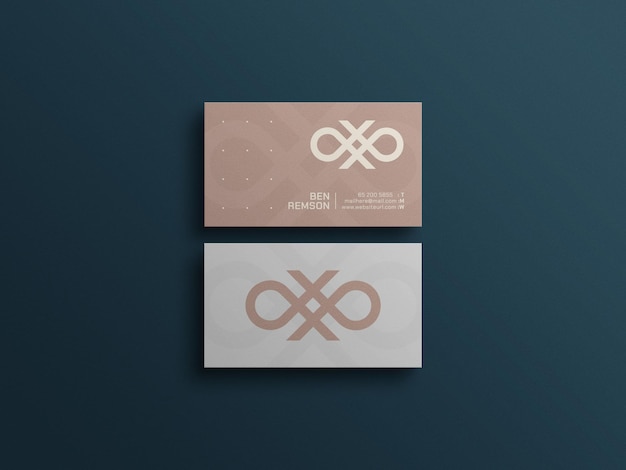 Elegant business card mockup