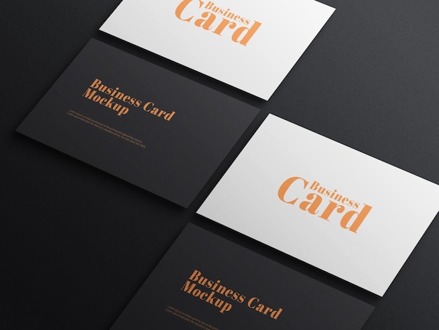 Elegant Dark Business Card Psd Mockup