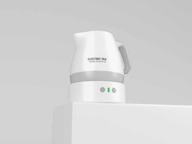 Elegant Electric Tea Kettle Mockup