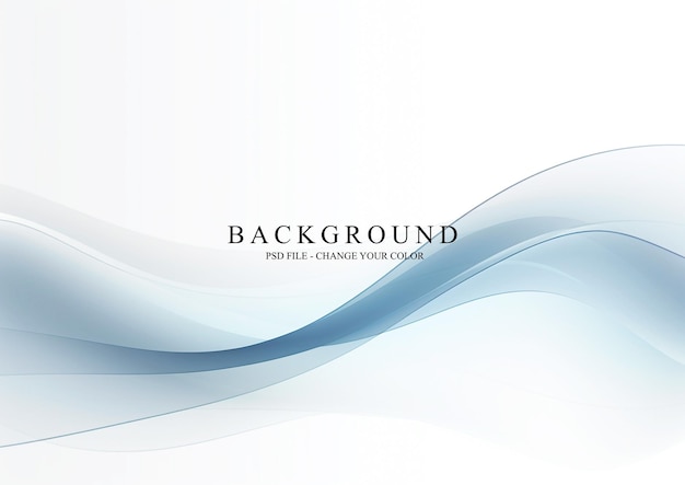 PSD elegant red white and blue wave background vector