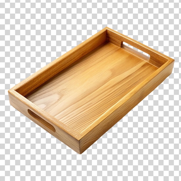 PSD empty tray isolated on transparent background