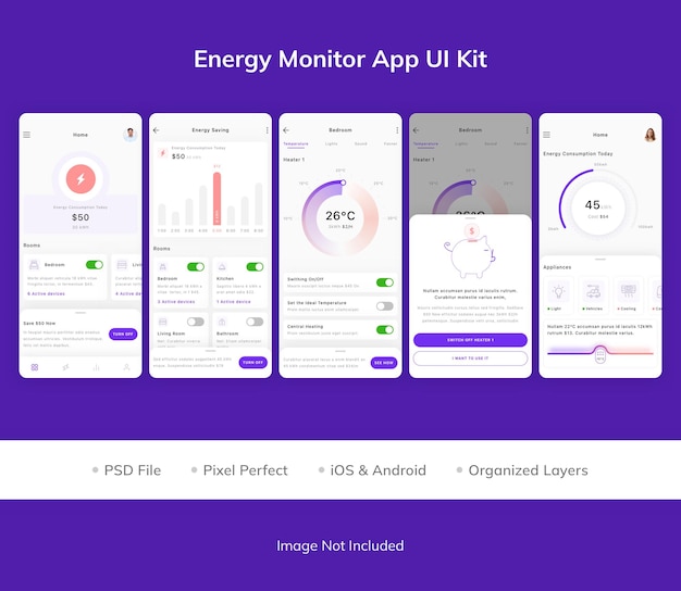 Energy Monitor App UI Kit