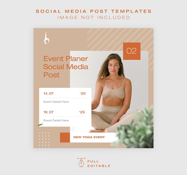 Event Social Media Post Template Design Editable Psd