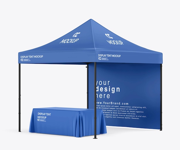 PSD event tent mockup