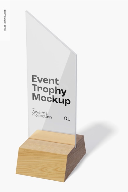 Event Trophy Mockup, Perspective