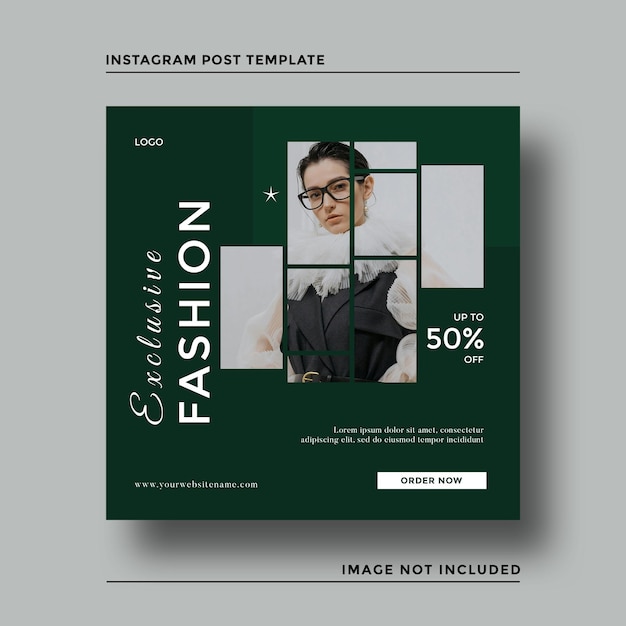 PSD exclusive fashion sale template