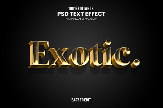 Exotic Elegant Exclusive 3D Text Effect