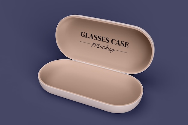 Eye Glasses Case Packaging Realistic Mockup Psd Editable