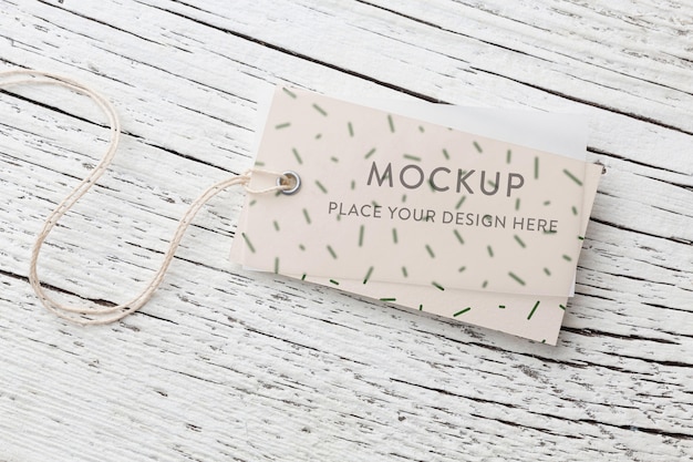 Fabric clothing labels mockup