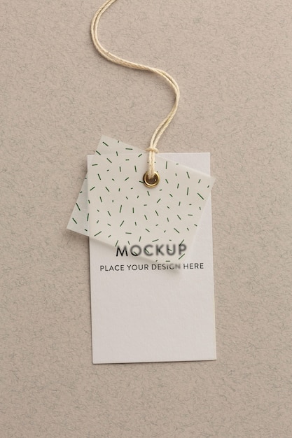 PSD fabric clothing labels mockup