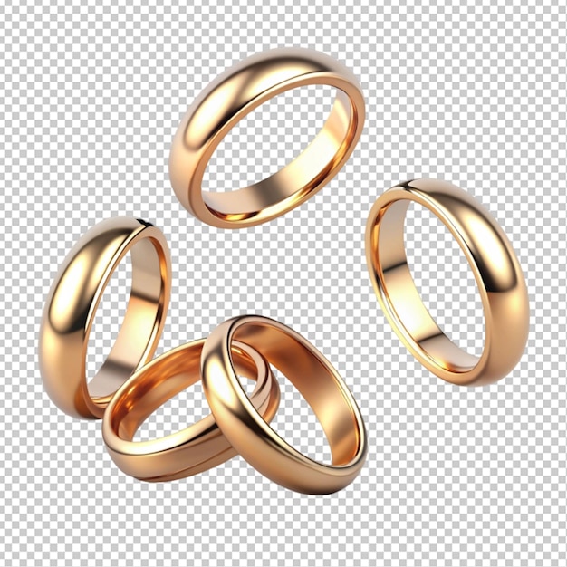 PSD falling rings of colmar transparent background