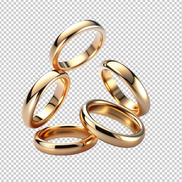 PSD falling rings of colmar transparent background