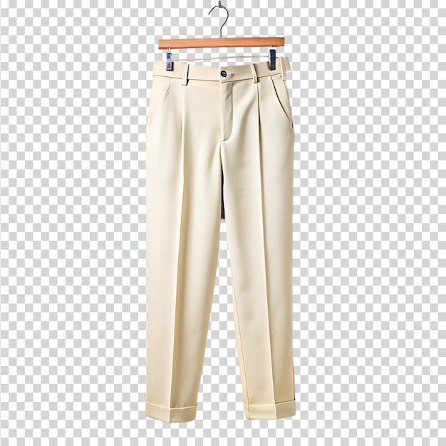 PSD fashion concept with trousers isolated on transparent background