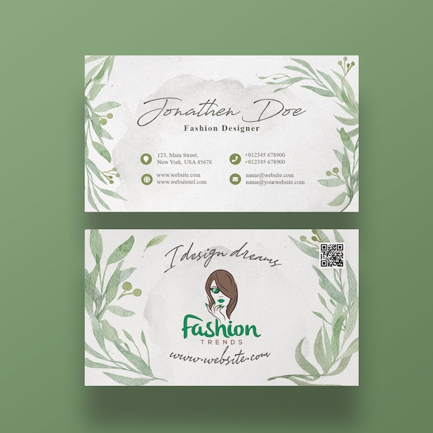 Fashion Designer Business Card Template