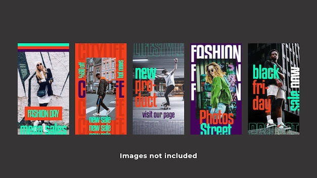 PSD fashion instagram stories