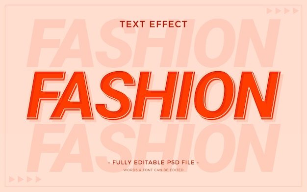 PSD fashion magazine text effect