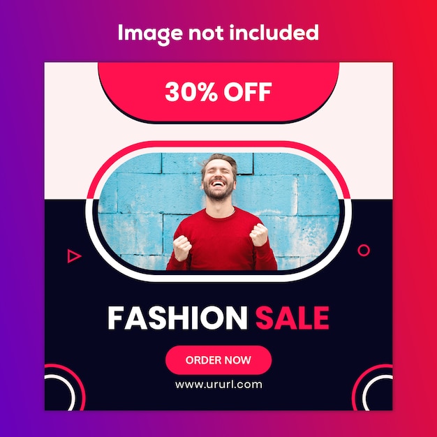 Fashion sale Marketing social media banner design