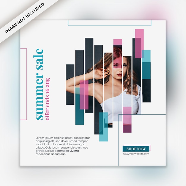 PSD fashion sales social media post templates