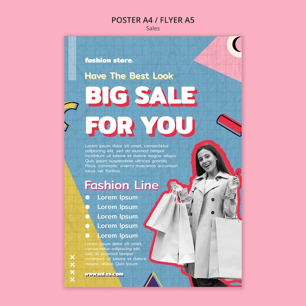 Fashion sales template design