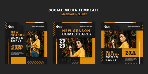 Fashion social media post template