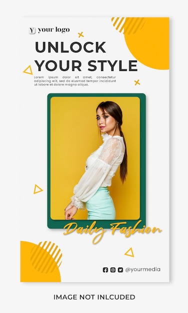 Fashion special sale banner style instagram story template