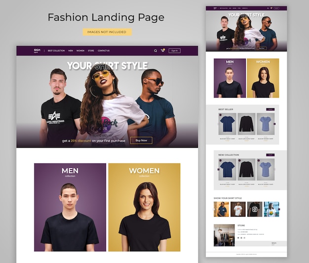 Fashion Website Landing Page