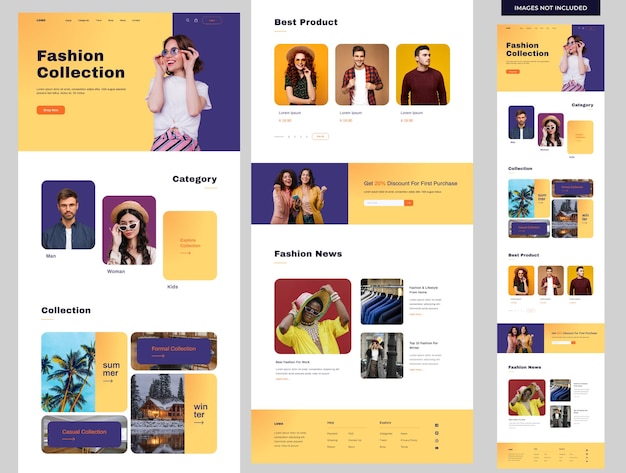 Fashion Website Landing Page