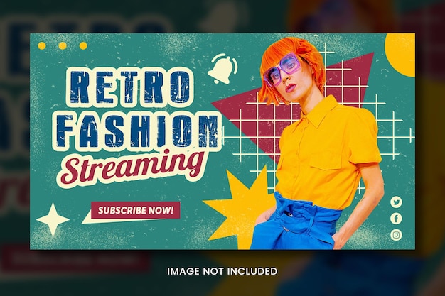 PSD fashion youtube thumbnail