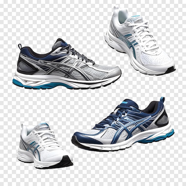 PSD fashionable stylish running sports shoes isolated on a transparent background