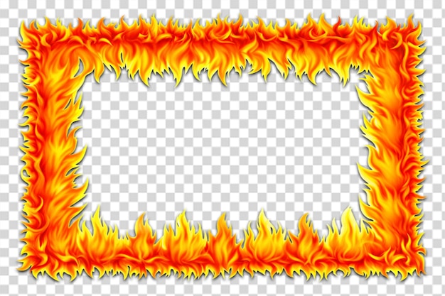 PSD fire border png