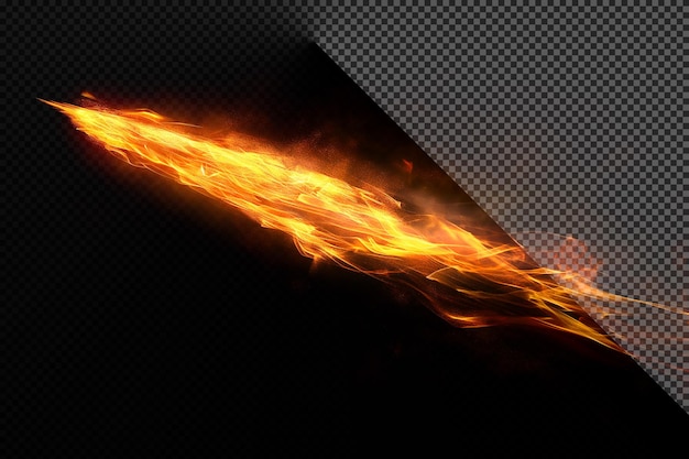 a fire burns with a black background and a black background