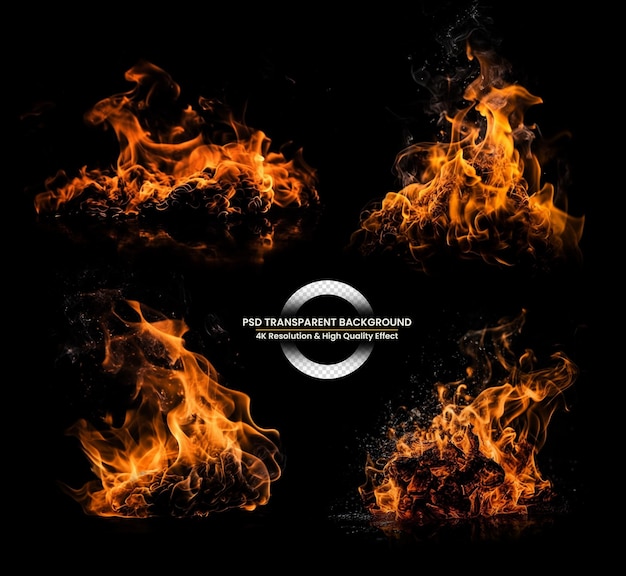 Fire sparks particles with flames Burning Fire Flame Transparent background