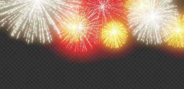 PSD fireworks overlay effect transparent