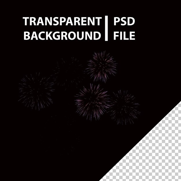 PSD fireworks png