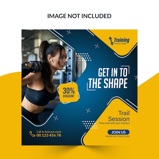 Fitness Instagram Ads Banner