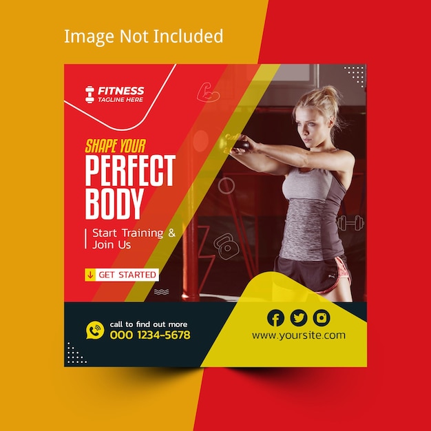 Fitness Instagram ads design