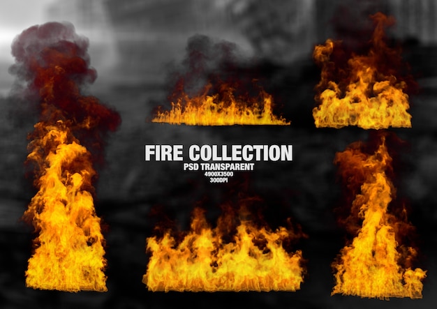 PSD flame collection