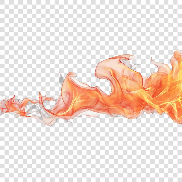 flame realistic effecton transparent background