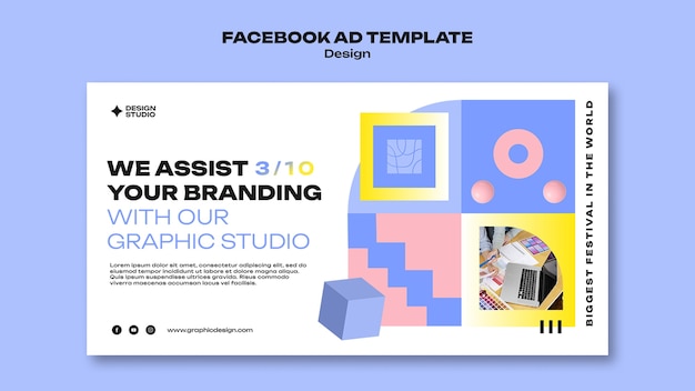 Flat design graphic template