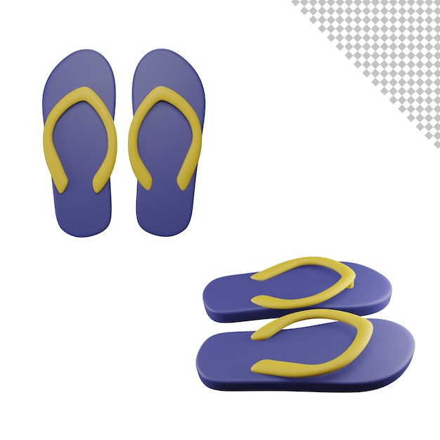 Flip Flop ilustracja 3d