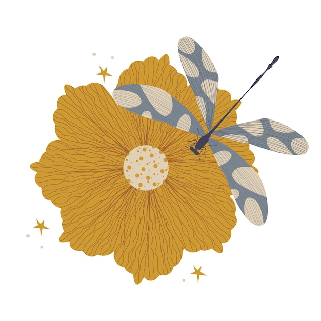 Flower element isolated