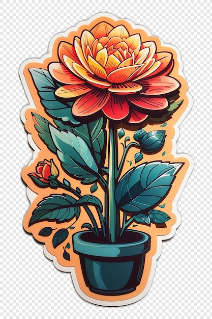 flowers plant sticker